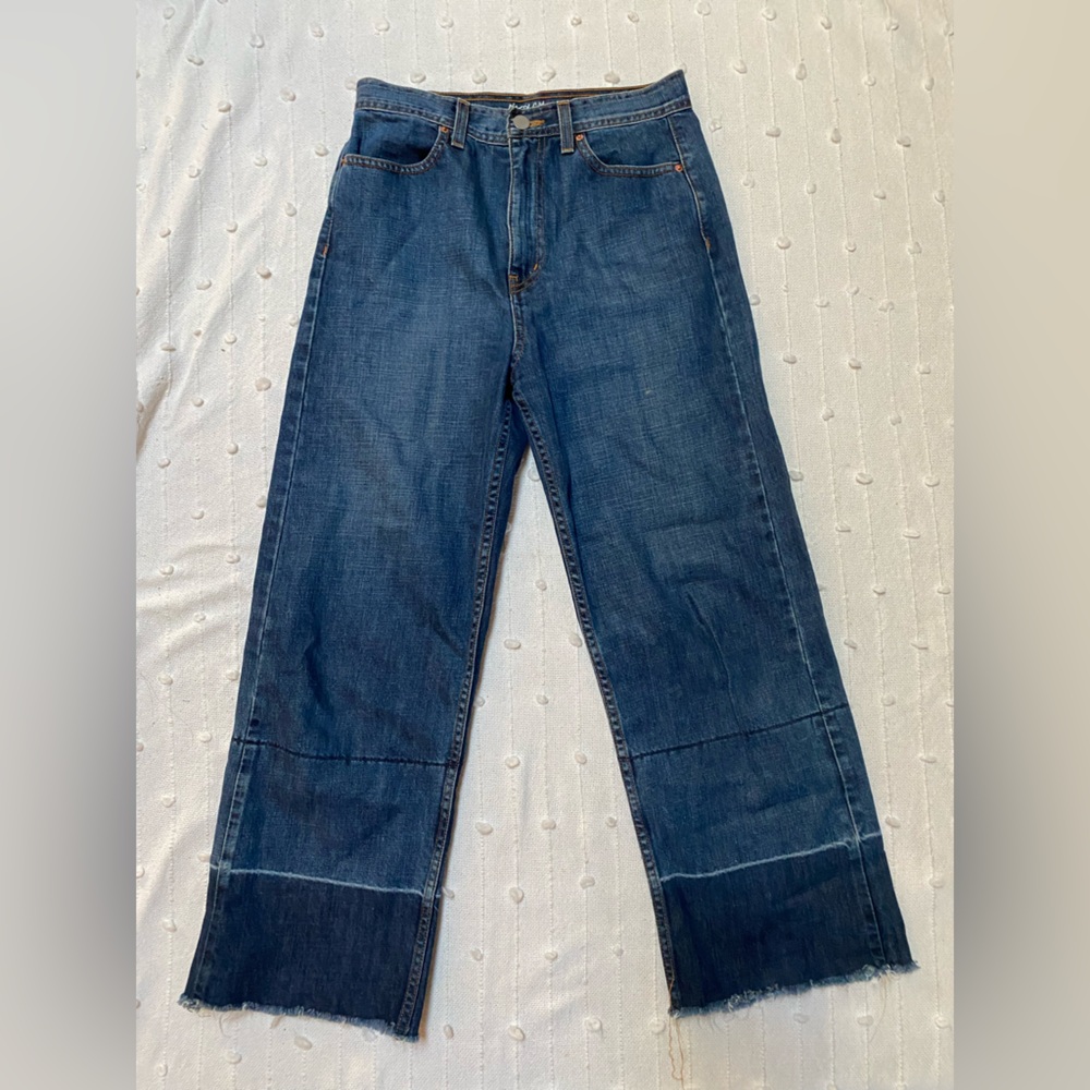 Nasty Gal Blue Wide Leg Jeans